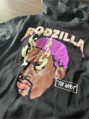 NEW Special Edition Dennis Rodman Rodzilla Basketball Chicago Bulls Hoodie